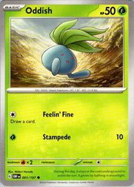 SV03: Obsidian Flames #001/197 Oddish