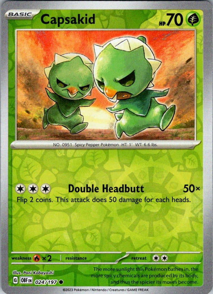 SV03: Obsidian Flames #024/197 Capsakid