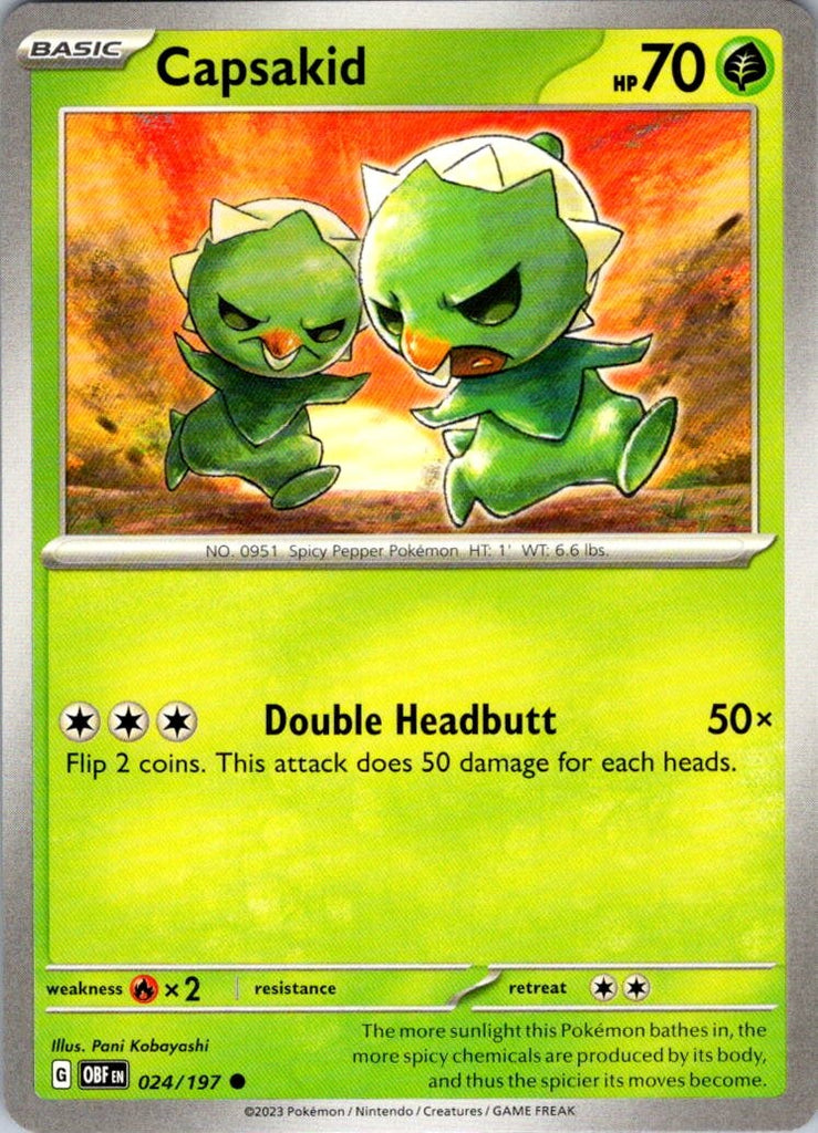 SV03: Obsidian Flames #024/197 Capsakid