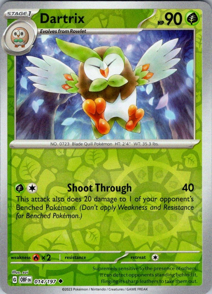 SV03: Obsidian Flames #014/197 Dartrix