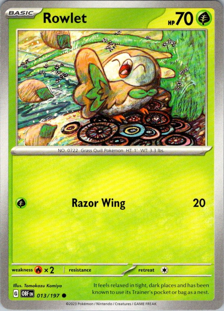 SV03: Obsidian Flames #013/197 Rowlet