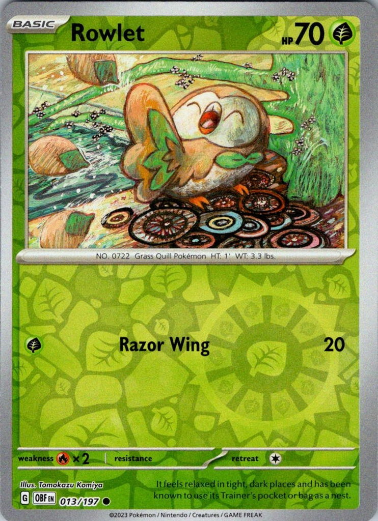 SV03: Obsidian Flames #013/197 Rowlet