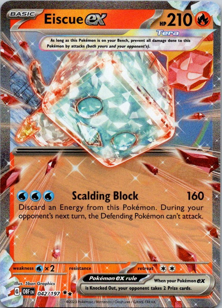 SV03: Obsidian Flames #042/197 Eiscue ex
