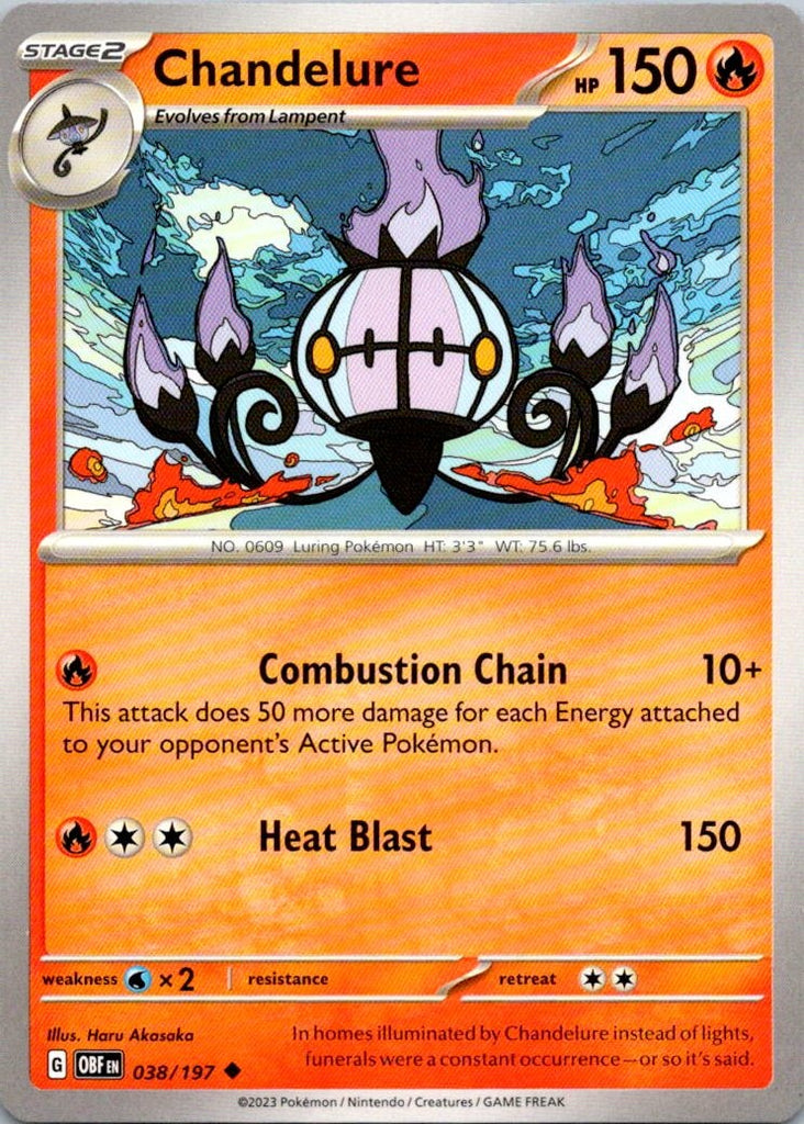 SV03: Obsidian Flames #038/197 Chandelure