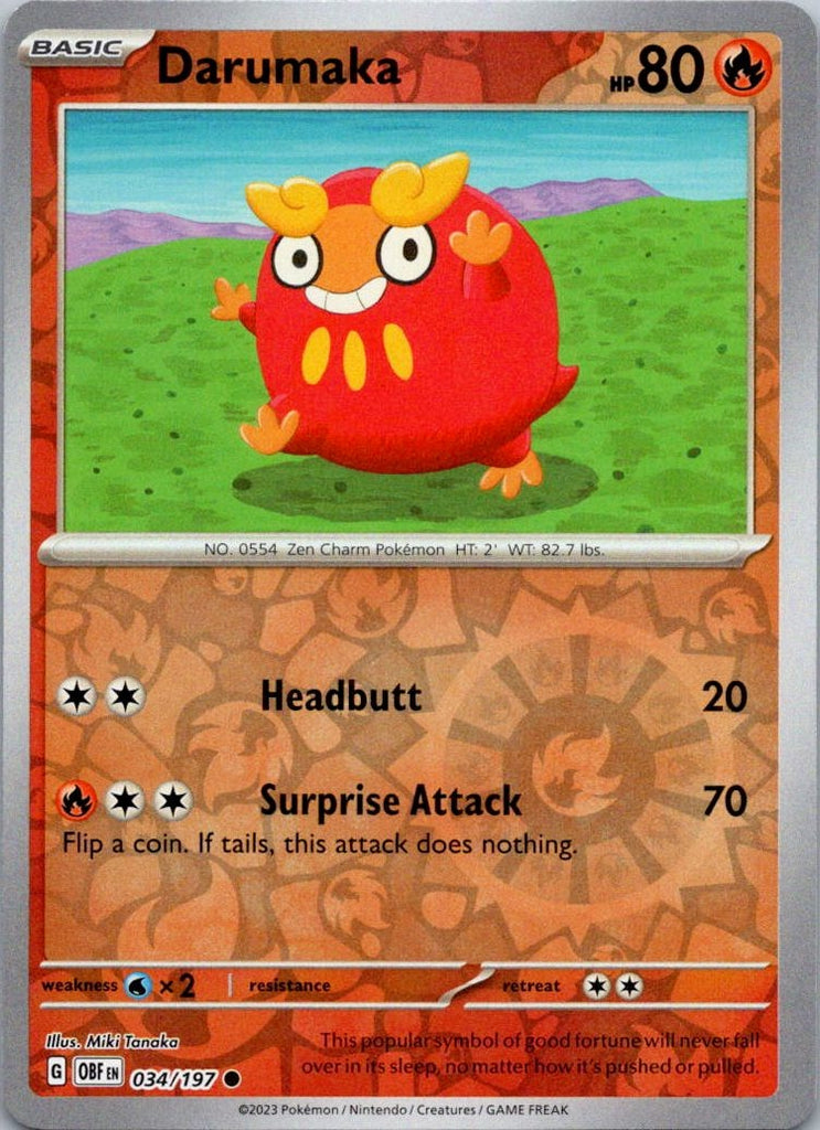 SV03: Obsidian Flames #034/197 Darumaka