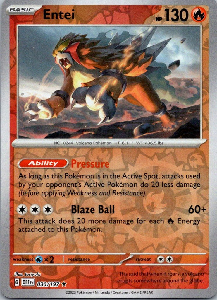 SV03: Obsidian Flames #030/197 Entei