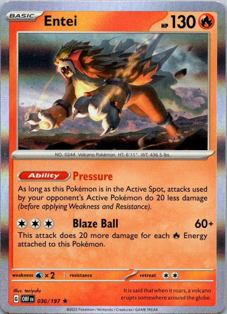 SV03: Obsidian Flames #030/197 Entei
