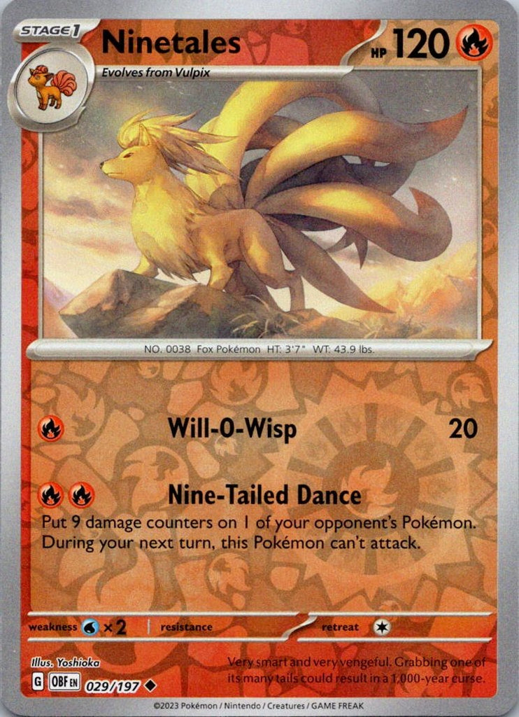 SV03: Obsidian Flames #029/197 Ninetales