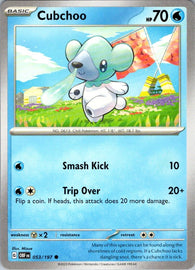 SV03: Obsidian Flames #053/197 Cubchoo