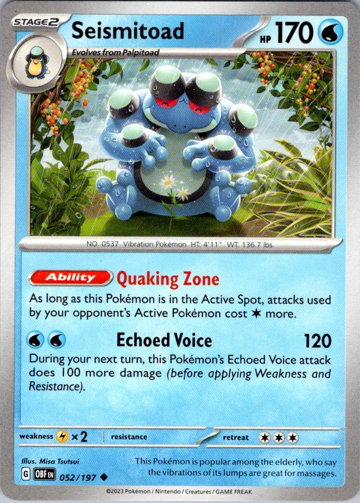 SV03: Obsidian Flames #052/197 Seismitoad