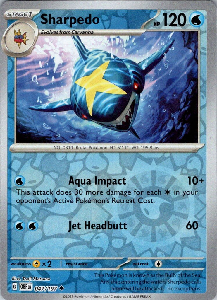 SV03: Obsidian Flames #047/197 Sharpedo