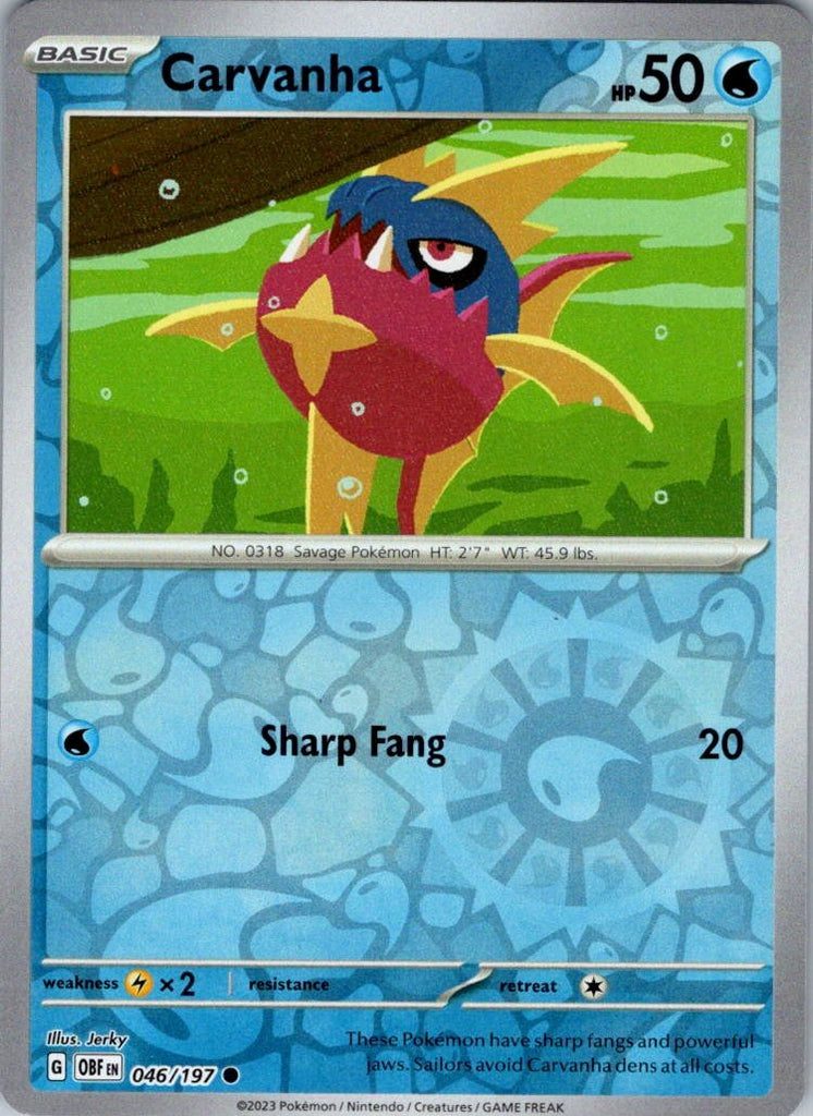 SV03: Obsidian Flames #046/197 Carvanha