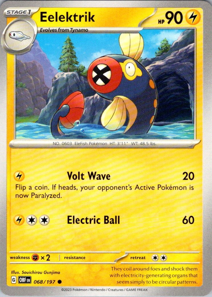SV03: Obsidian Flames #068/197 Eelektrik