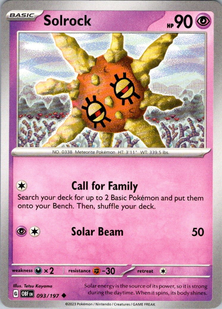 SV03: Obsidian Flames #093/197 Solrock