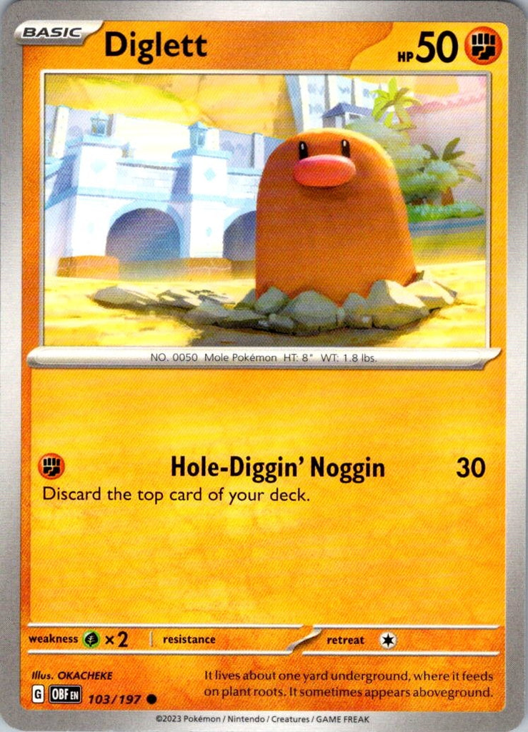 SV03: Obsidian Flames #103/197 Diglett