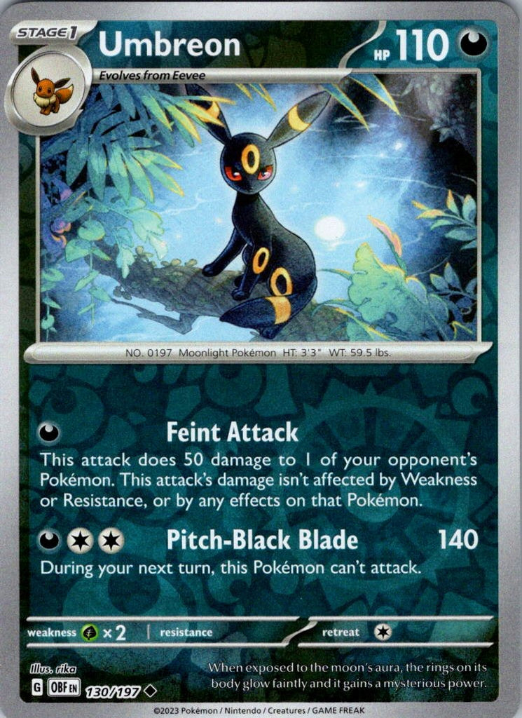 SV03: Obsidian Flames #130/197 Umbreon