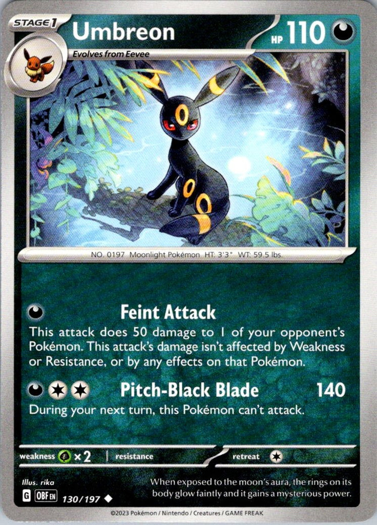 SV03: Obsidian Flames #130/197 Umbreon