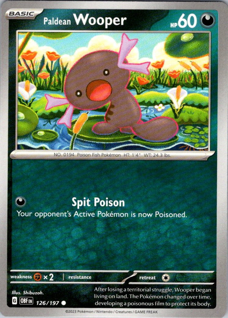 SV03: Obsidian Flames #126/197 Paldean Wooper