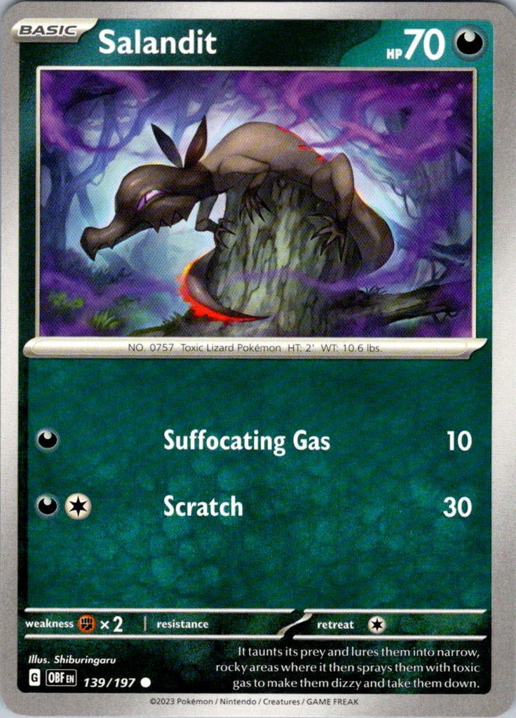 SV03: Obsidian Flames #139/197 Salandit