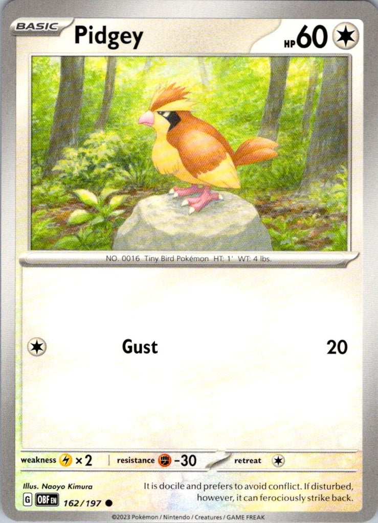 SV03: Obsidian Flames #162/197 Pidgey
