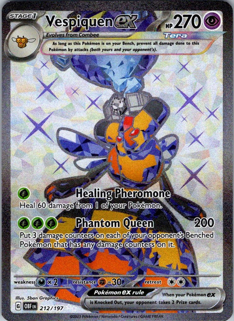 SV03: Obsidian Flames #212/197 Vespiquen ex