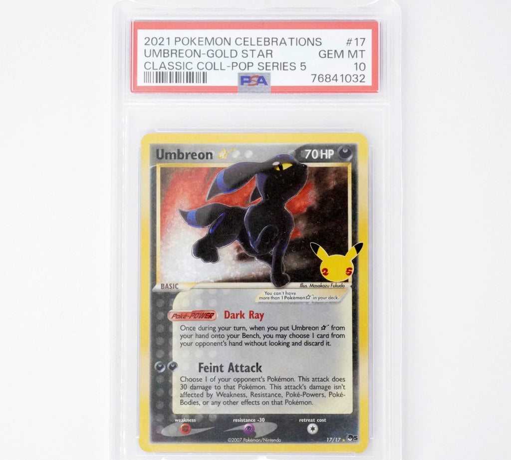 Pokémon 2021 Celebrations Umbreon Gold Star PSA 10 PokeMaZe TCG