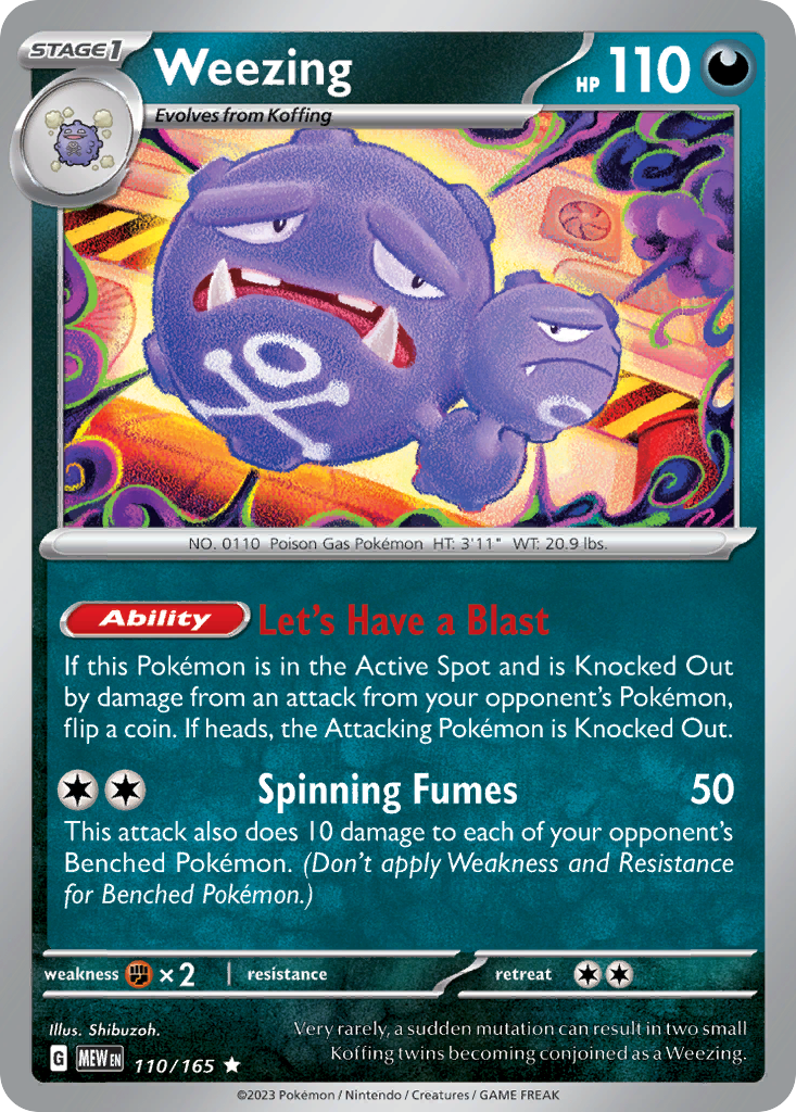 Weezing - Scarlet & Violet 151 (110/165)