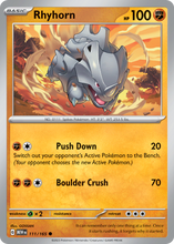 Load image into Gallery viewer, Rhyhorn - Scarlet &amp; Violet 151 (111/165)