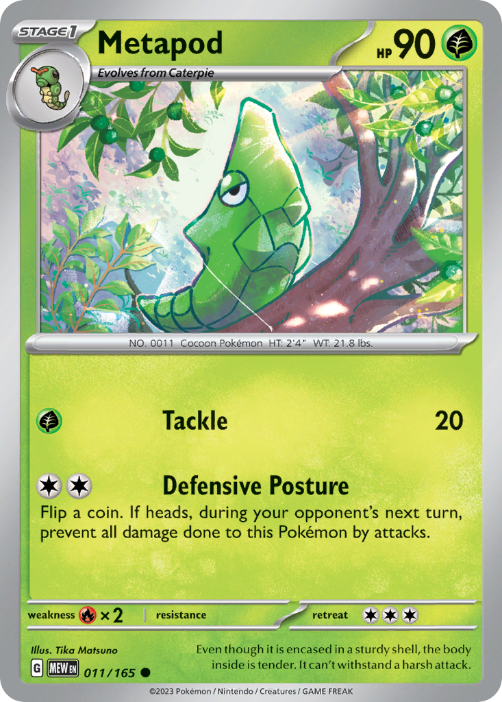 Metapod - Scarlet & Violet 151 (011/165)
