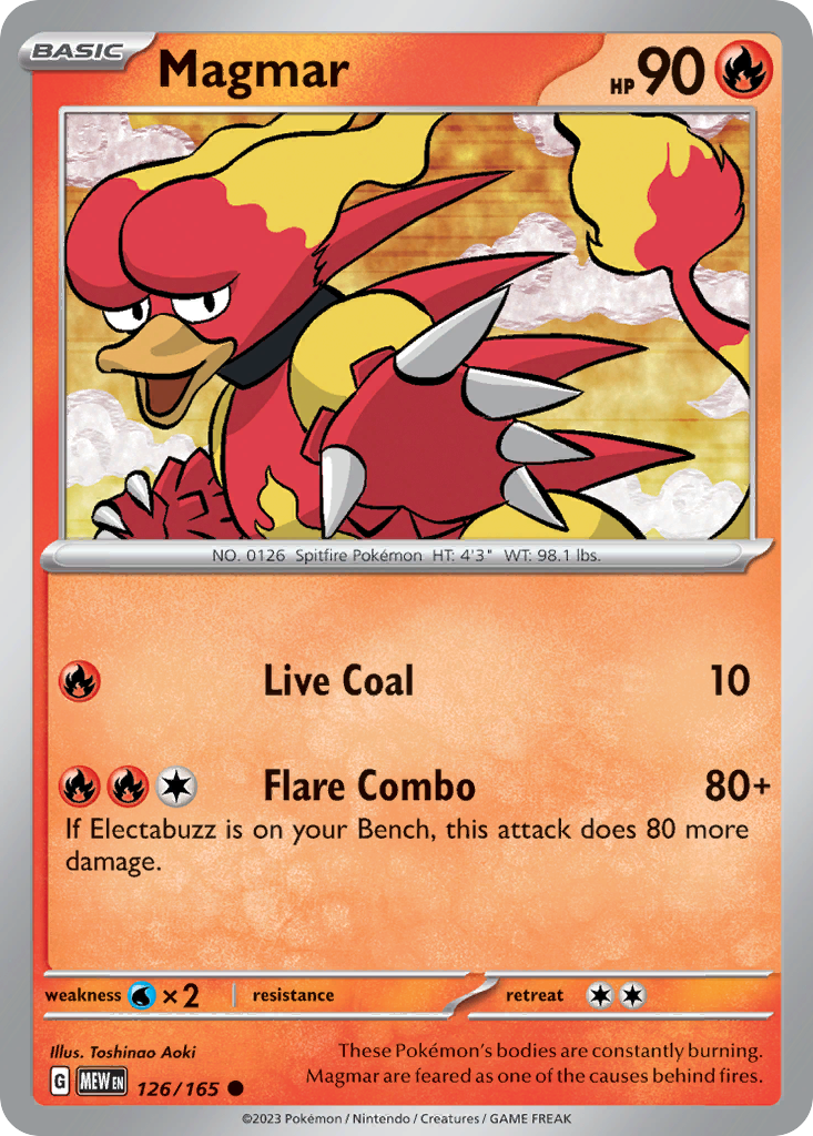 Magmar - Scarlet & Violet 151 (126/165)