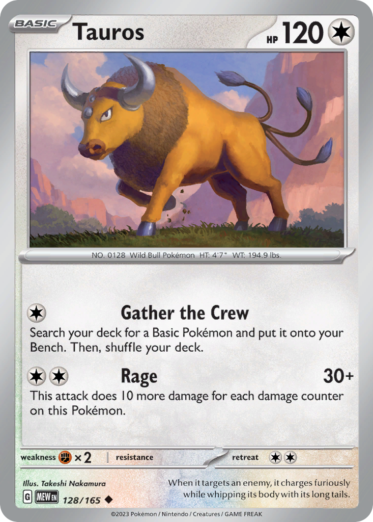 Tauros - Scarlet & Violet 151 (128/165)