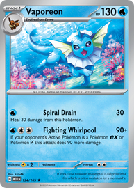 Vaporeon - Scarlet & Violet 151 (134/165)