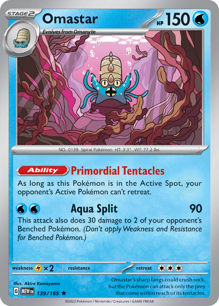 Omastar - Scarlet & Violet 151 (139/165)
