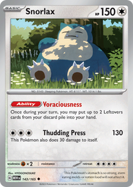 Snorlax - Scarlet & Violet 151 (143/165)