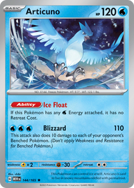 Articuno - Scarlet & Violet 151 (144/165)