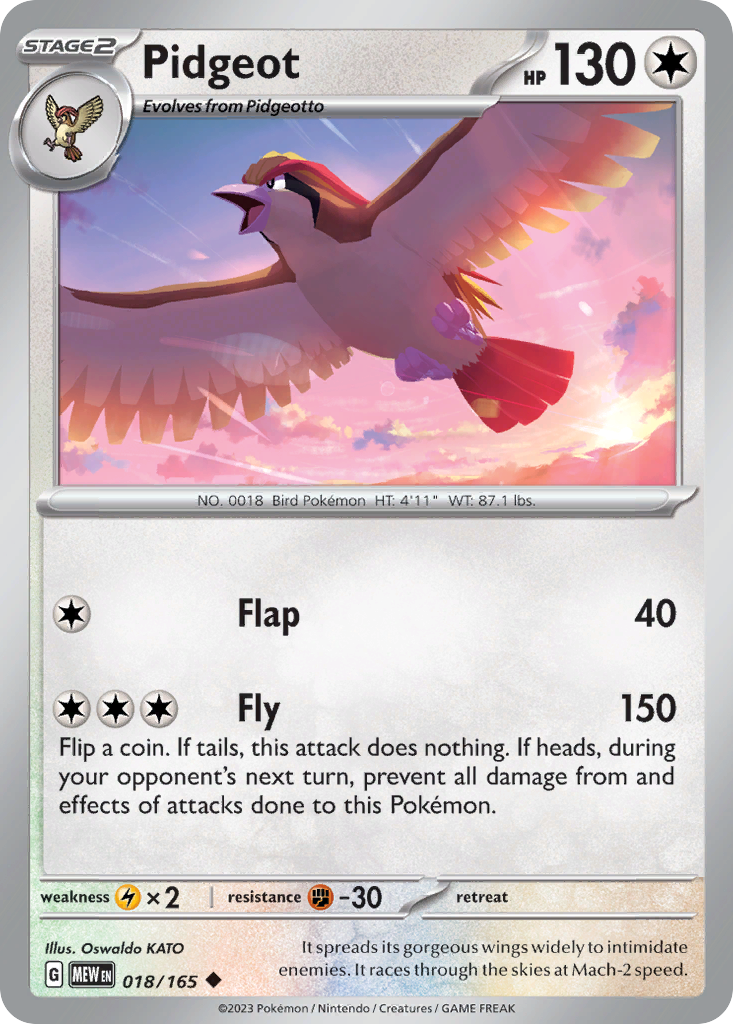 Pidgeot - Scarlet & Violet 151 (018/165)
