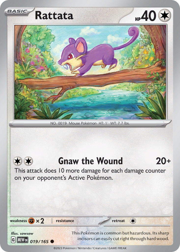 Rattata - Scarlet & Violet 151 (019/165)