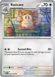 Raticate - Scarlet & Violet 151 (020/165)