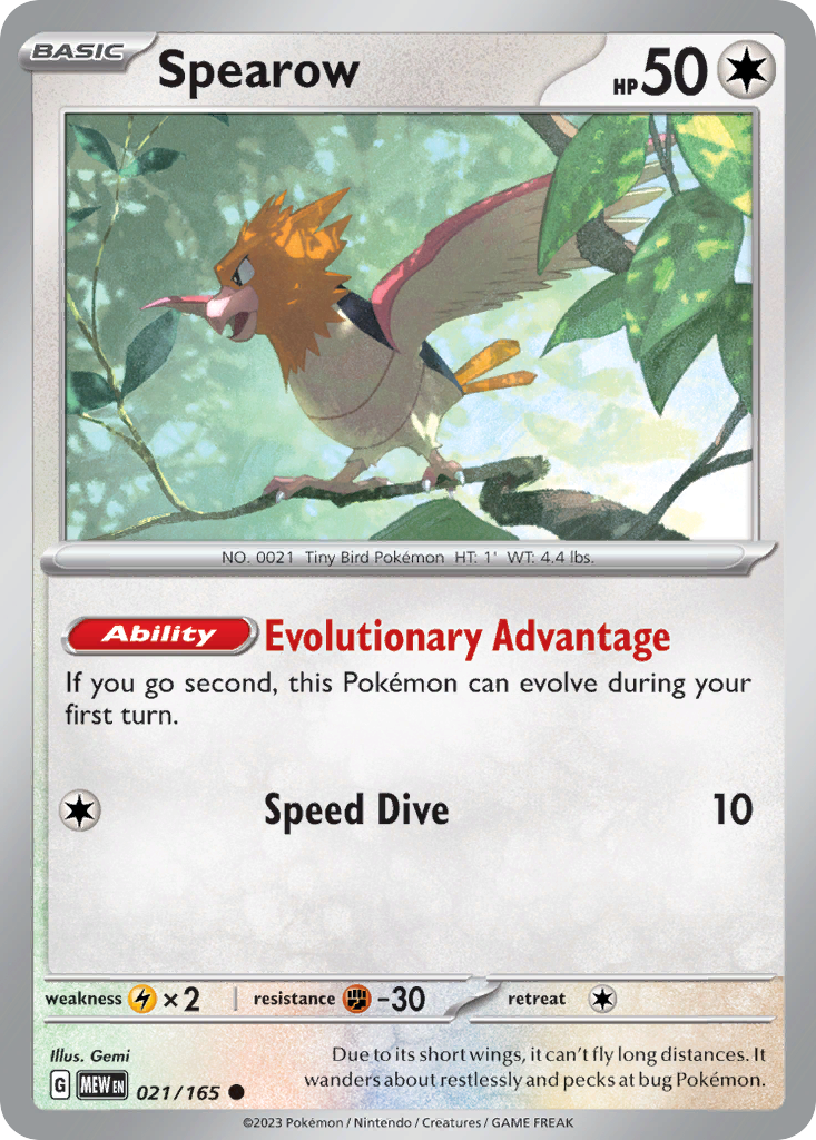 Spearow - Scarlet & Violet 151 (021/165)