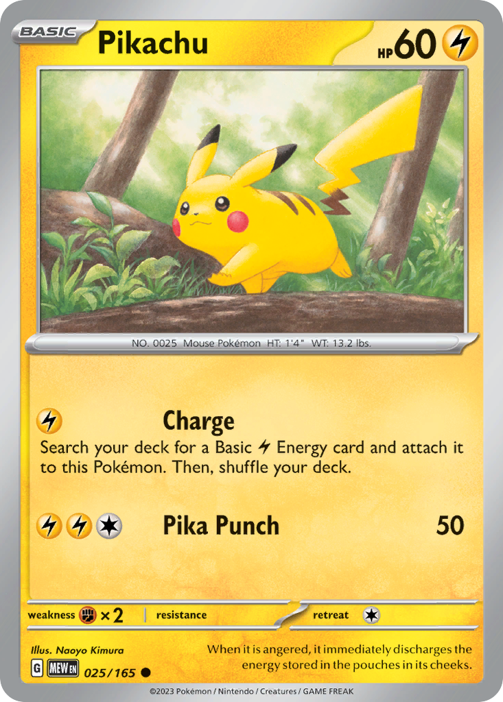 Pikachu - Scarlet & Violet 151 (025/165)
