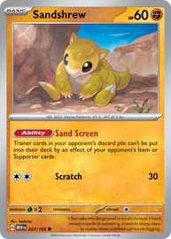 Sandshrew - Scarlet & Violet 151 (027/165)