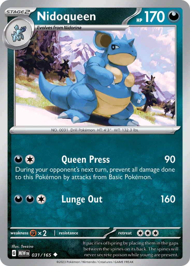 Nidoqueen - Scarlet & Violet 151 (031/165)