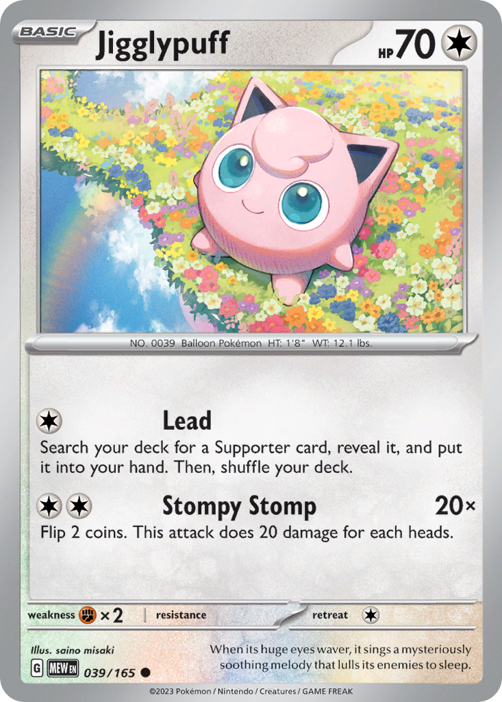 Jigglypuff - Scarlet & Violet 151 (039/165)