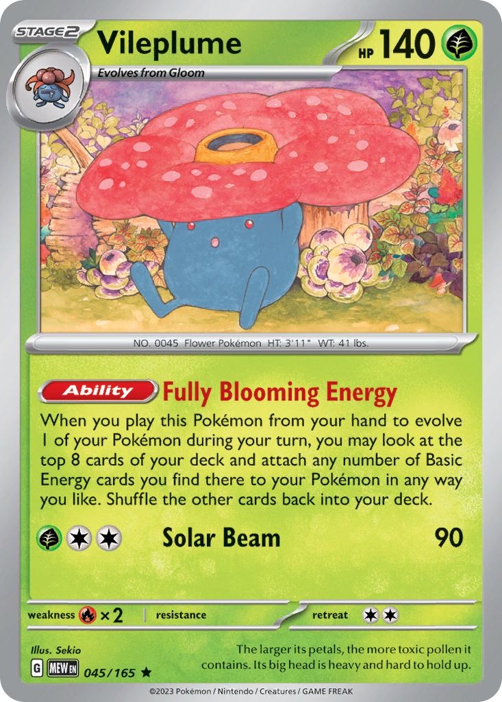 Vileplume - Scarlet & Violet 151 (045/165)