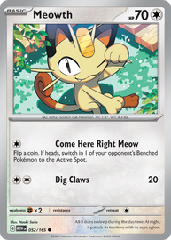 Meowth - Scarlet & Violet 151 (052/165)