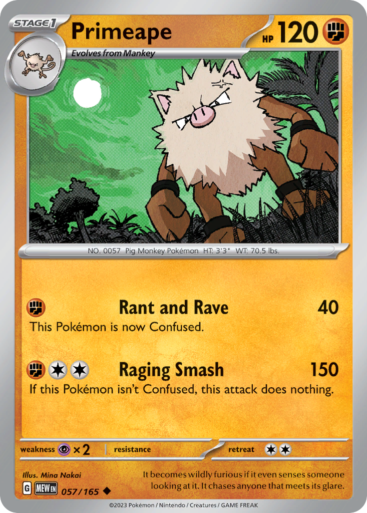 Primeape - Scarlet & Violet 151 (057/165)