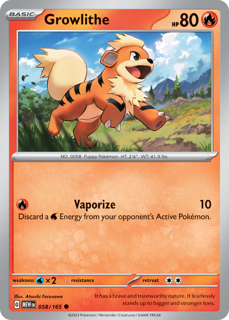 Growlithe - Scarlet & Violet 151 (058/165)
