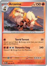 Arcanine - Scarlet & Violet 151 (059/165)