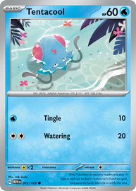 Tentacool - Scarlet & Violet 151 (072/165)