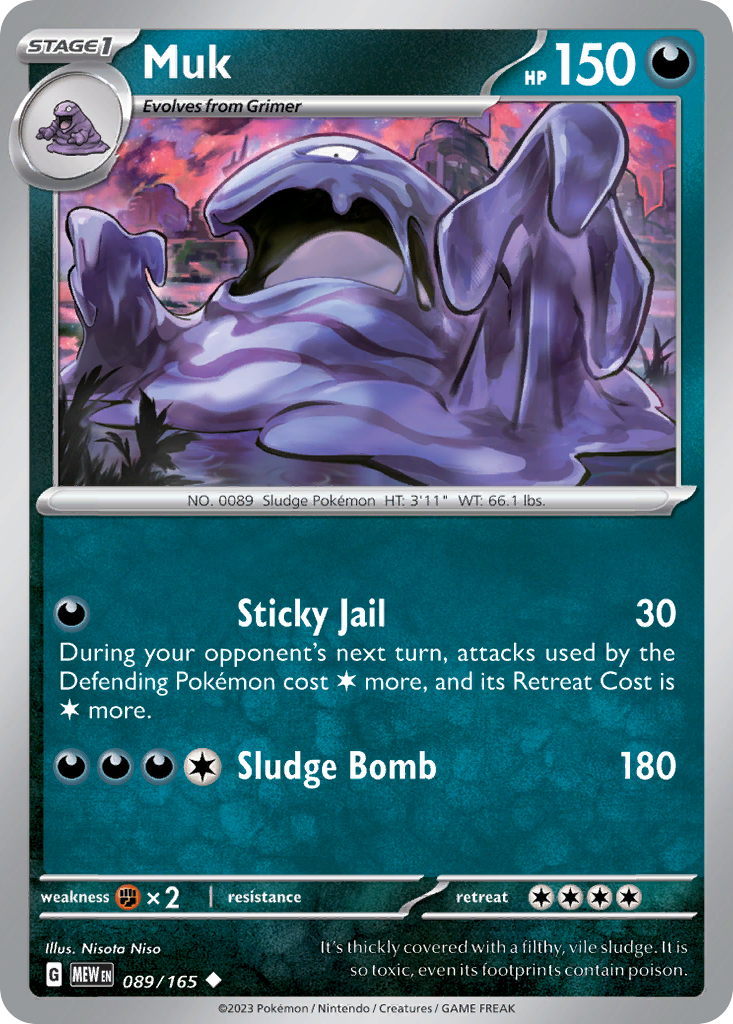 Muk - Scarlet & Violet 151 (089/165)